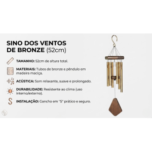SINO DOS VENTOS DE BRONZE 52CM