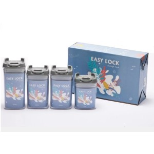 JOGO POTE DE PLÁSTICO 4PCS