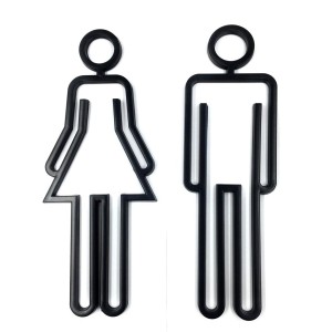 PLACA DE BANHEIRO ADESIVO