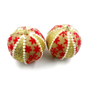 ENFEITE BOLA DE NATAL 2 PEÇAS