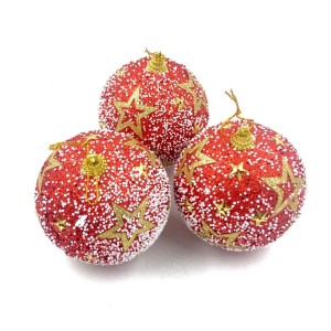 ENFEITE BOLA DE NATAL 3 PEÇAS