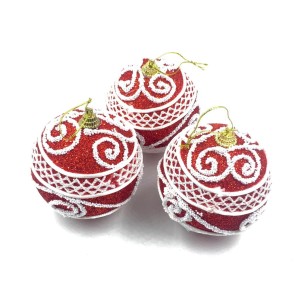ENFEITE BOLA DE NATAL 3 PEÇAS