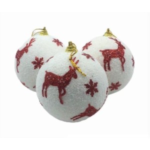ENFEITE BOLA DE NATAL 3 PEÇAS