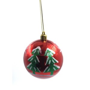 ENFEITE BOLA DE NATAL 6 PEÇAS