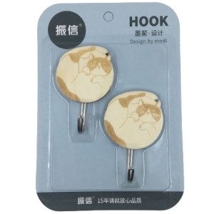 GANCHO DE PAREDE 2PCS GATO