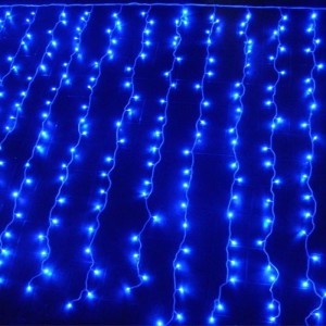 PISCA PISCA CORTINA AZUL 280 LEDS