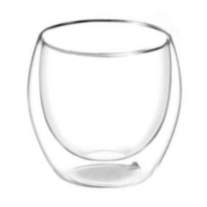 COPO DE VIDRO DUPLO 250ML