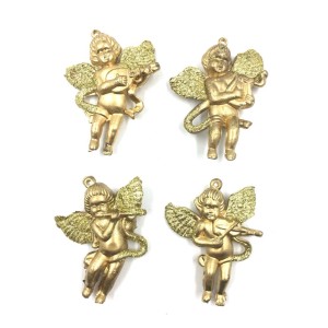 ENFEITE DE NATAL ANJO 4 PEÇAS