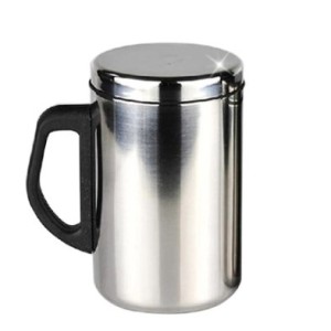 CANECA TÉRMICA COM TAMPA DE INOX 500ML