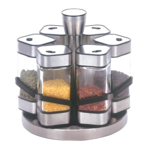 PORTA CONDIMENTO VIDRO 6PCS