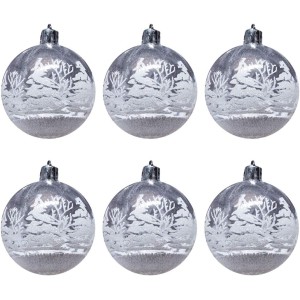 ENFEITE BOLA DE NATAL 6CM 6PCS