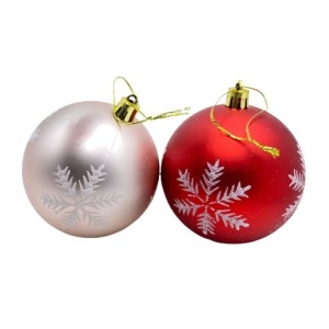 ENFEITE BOLA DE NATAL 8CM 3PCS