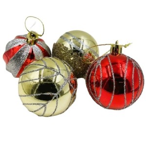 ENFEITE BOLA DE NATAL 6CM 16PCS