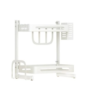 RACK ORGANIZADOR DE COZINHA INOX WHITE MATTE
