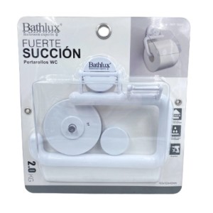 PORTA PAPEL HIGIENICO VENTOSA DE PLASTICO