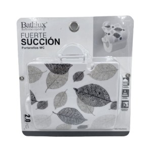 PORTA PAPEL HIGIENICO VENTOSA DE PLASTICO