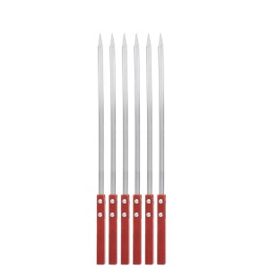 ESPETO PARA CHURRASCO INOX 40CM 6PÇ