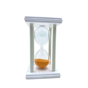 AMPULHETA DE MADEIRA 15CM 30MIN