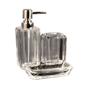 JOGO DE BANHEIRO DE ACRILICO 3PCS