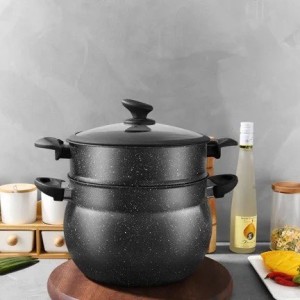 PANELA DE ALUMINIO A VAPOR COM REVESTIMENTO CERAMICO 24CM