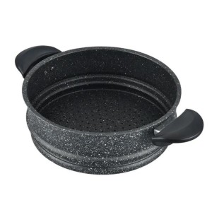 PANELA DE ALUMINIO A VAPOR COM REVESTIMENTO CERAMICO 26CM