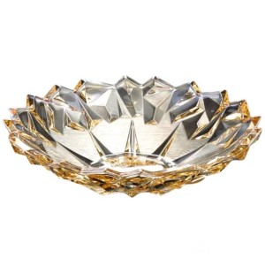 FRUTEIRA DE VIDRO AMBAR 32CM