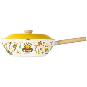 WOK DE ALUMINIO CERAMICO COM TAMPA 32CM