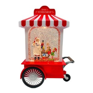 ENFEITE NATALINO CARRINHO DE PIPOCA COM LED 30CM