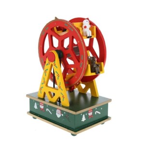 ENFEITE DE NATAL MUSICAL RODA GIGANTE 21CM