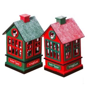 ENFEITE DE NATAL MUSICAL CASA 25CM HM6552