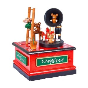 ENFEITE DE NATAL MUSICAL GRAMOFONE 17CM HM6553