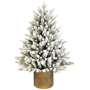 ARVORE DE NATAL NEVADA 45CM 45 GALHOS BASE DE METAL HM5376