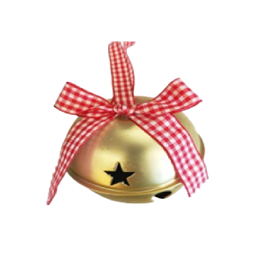 PENDENTE ENFEITE DE NATAL SINO DOURADO 8CM