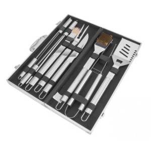 KIT CHURRASCO DE INOX 10PCS