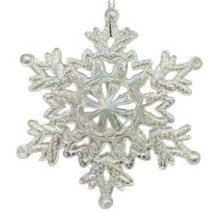 PENDENTE ENFEITE DE NATAL FLOCO DE NEVE 11CM