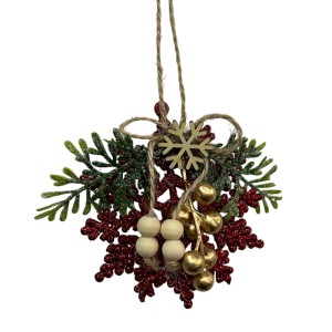 PENDENTE ENFEITE DE NATAL FLOCO DE NEVE 11.5CM