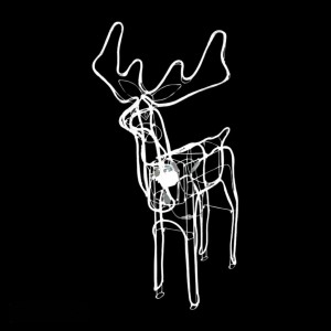 RENA NATALINA DE LED NEON FRIO 11M