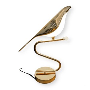 LUMINARIA DE MESA DE METAL PASSARINHO