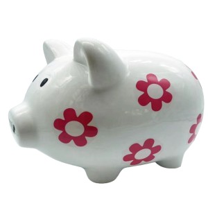 COFRE DE PORQUINHO DE PORCELANA