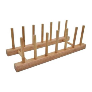 PORTA PRATO DE BAMBU 6 PRATOS