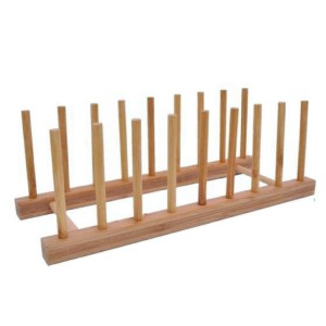 PORTA PRATO DE BAMBU 8 PRATOS