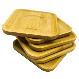 DESCANSO DE COPO DE BAMBU 6PCS 10X10