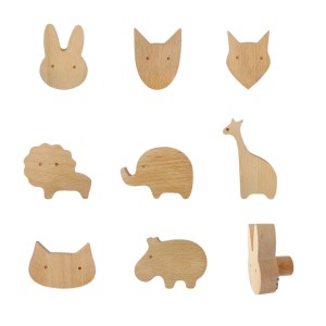 GANCHO INFANTIL DE MADEIRA BICHINHOS